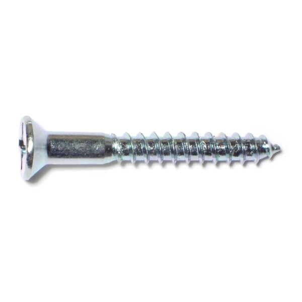 Midwest Fastener Wood Screw, #10, 1-1/2 in, Zinc Plated Steel Flat Head Phillips Drive, 30 PK 61793 - main